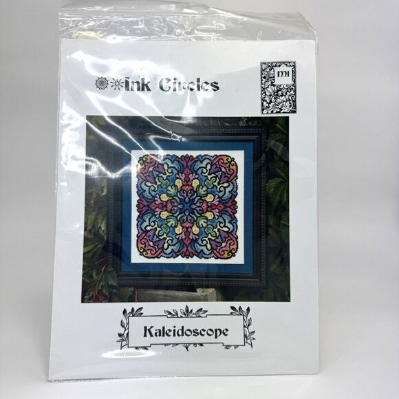 Ink Circles "Kaleidoscope" Cross Stitch Pattern 2006 Needlework Craft Mandala - Picture 1 of 5